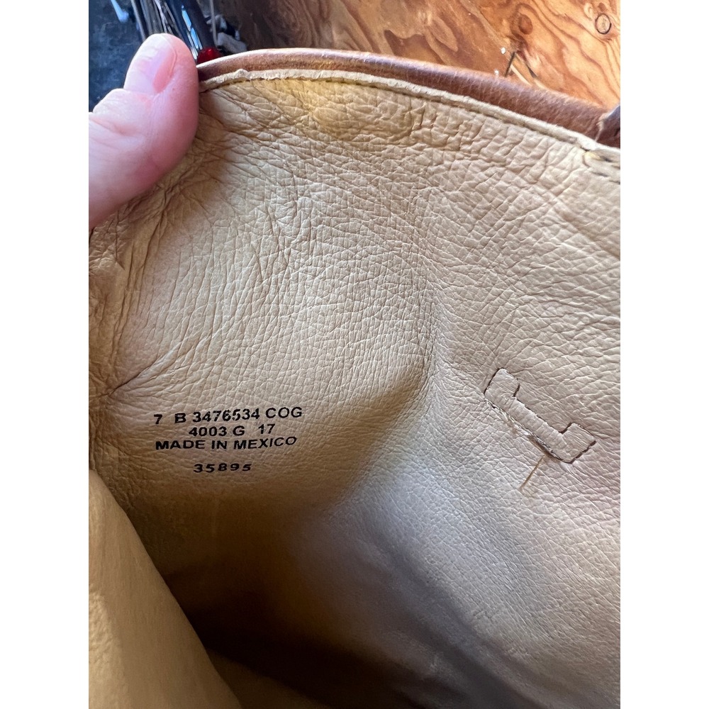 Frye Cognac Brown Leather Tall Riding Boots Women's Size 7B Classic Style - Picture 6 of 6